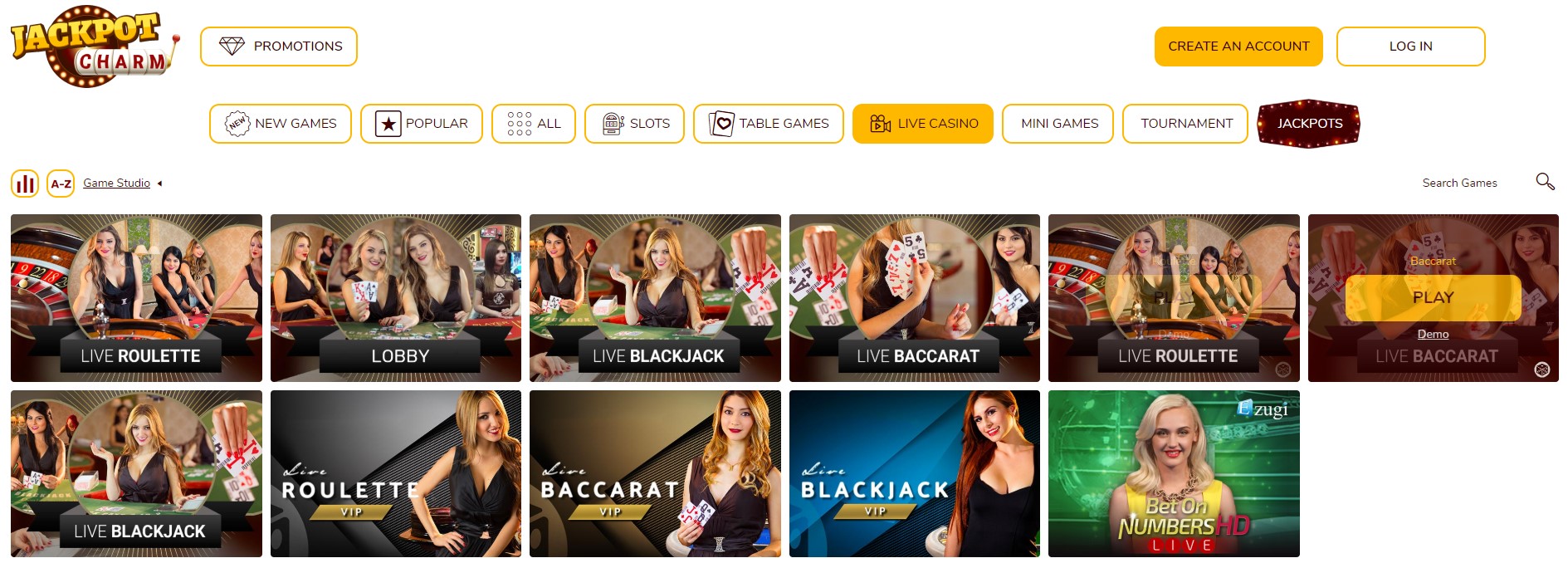 Live JackpotCharmCasino